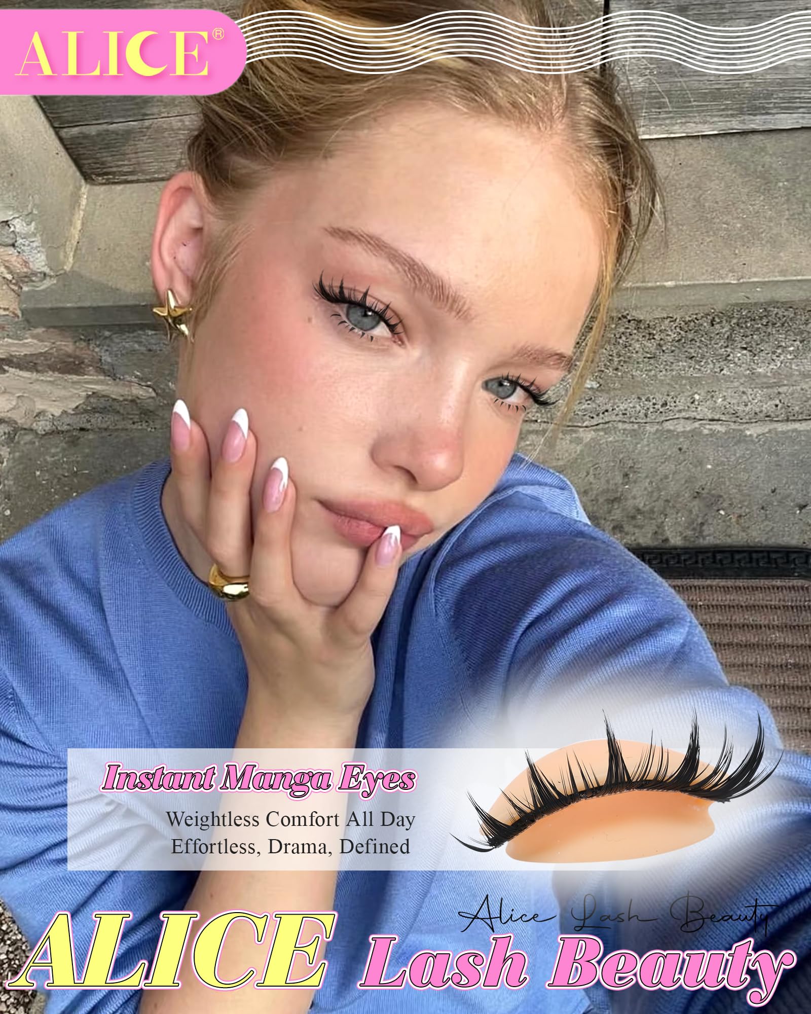ALICE Manga Lash Clusters Kit precision tweezers enable precise, clean DIY application.