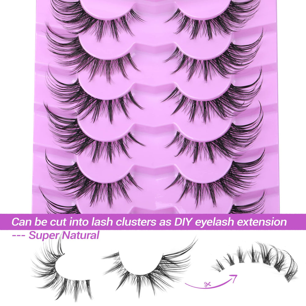 ALICE 7-pair pack for versatile manga lash looks