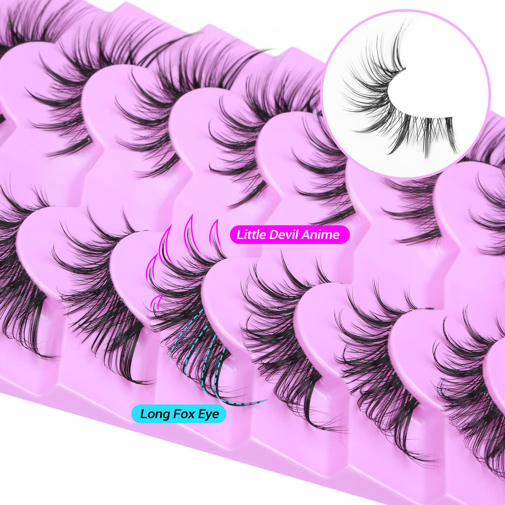 ALICE Spiky Dolly effect lashes enhance eye size and sparkle