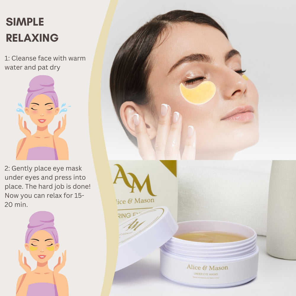 Alice & Mason 60-piece eye patches packaging shown