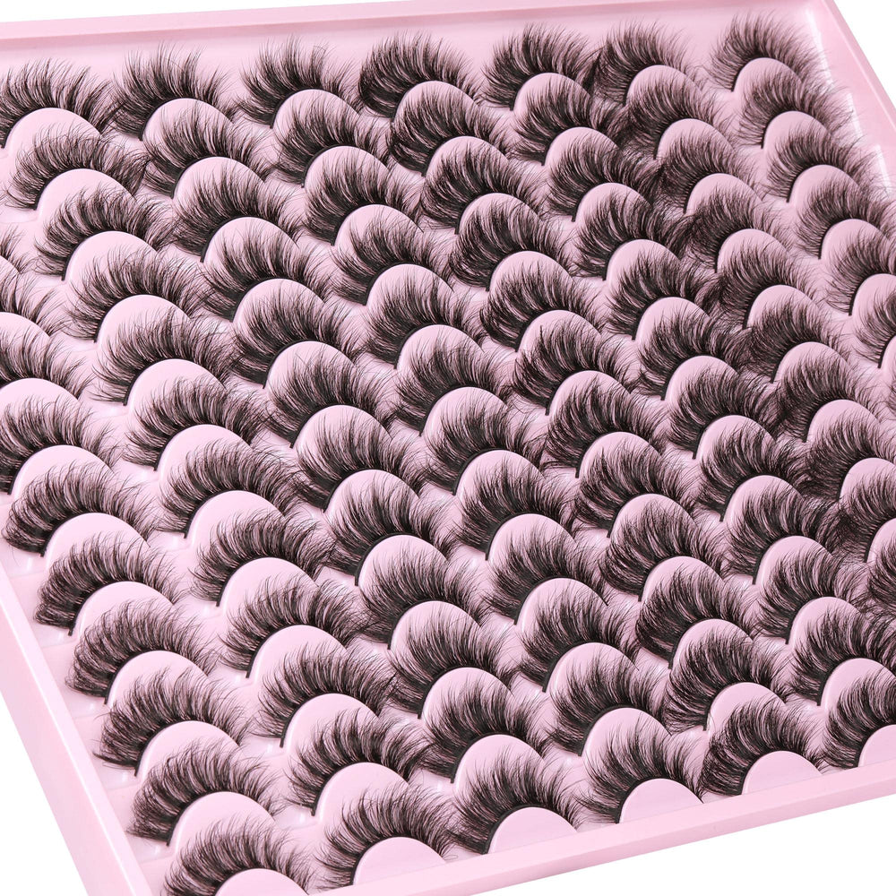 ALICE mink fluffy cat-eye strip lashes with soft, feathery volume.
