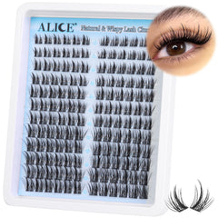 ALICE natural lash clusters with wispy spikes for a manga-inspired look.
