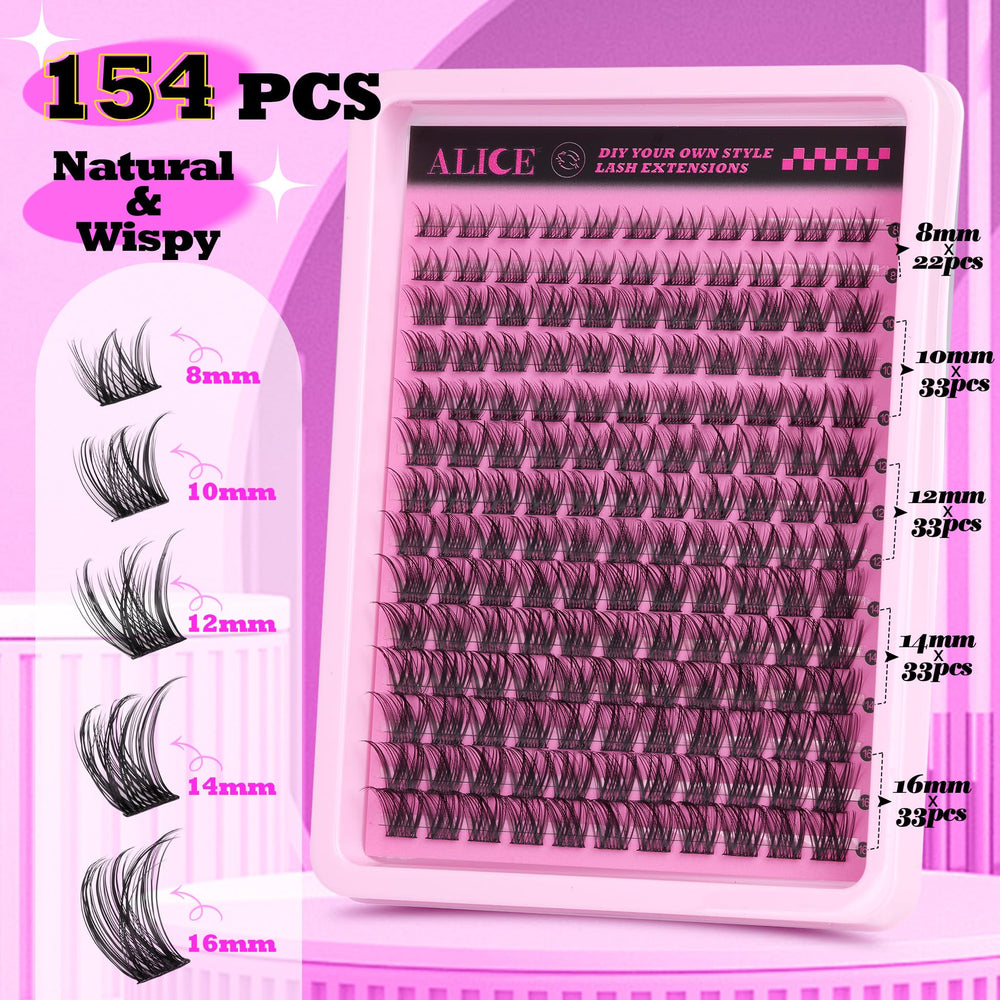 ALICE reusable lash clusters for multiple uses