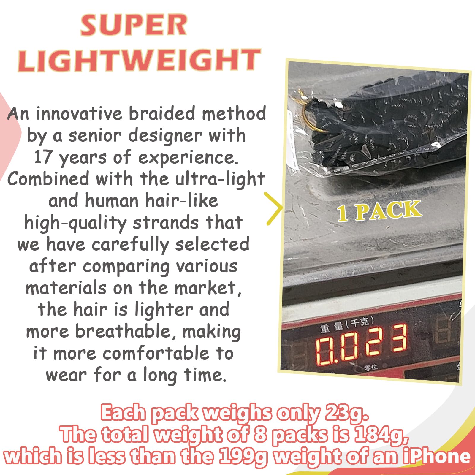 Alicoco heat-safe synthetic fiber minimizes itching and odor for wear.