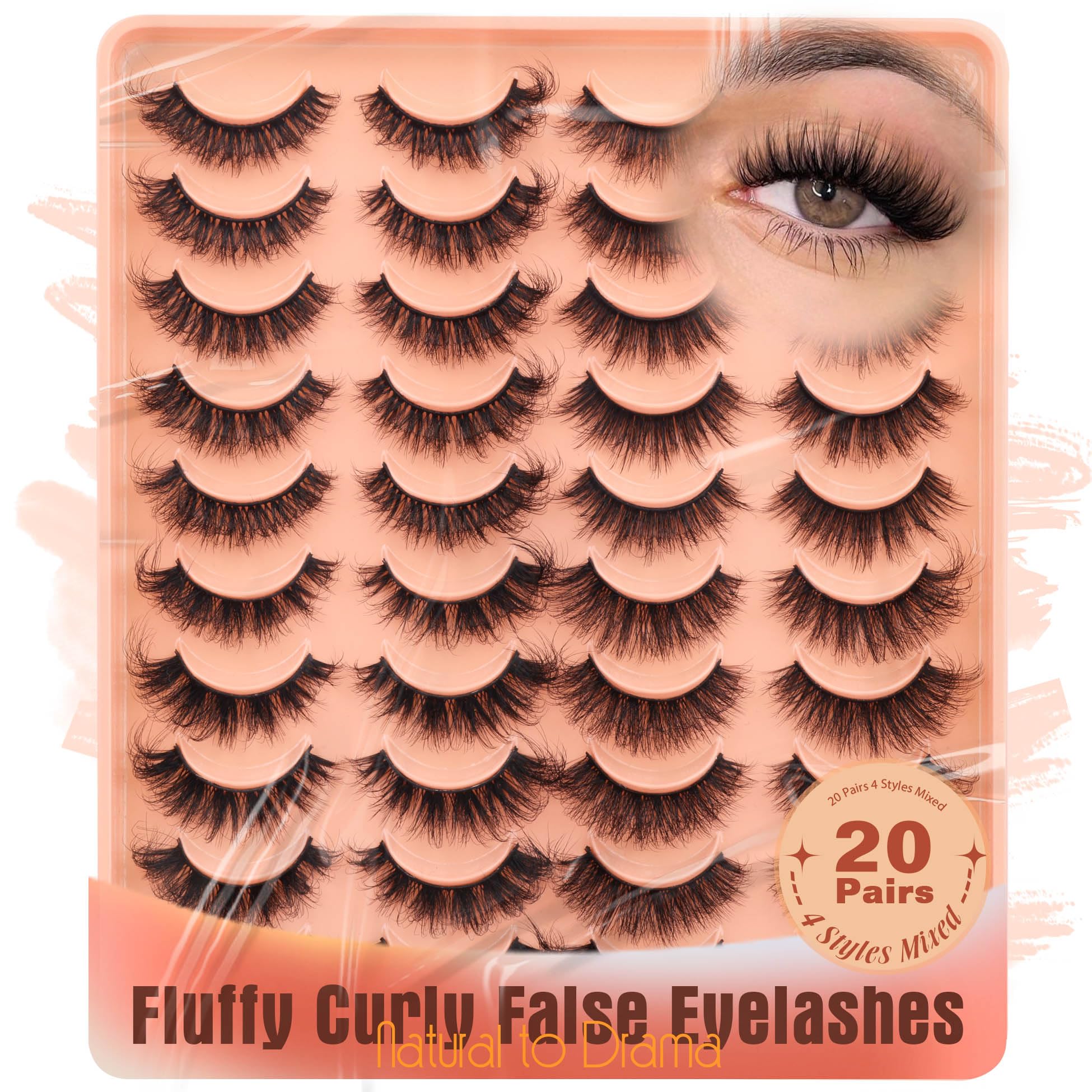 ALICROWN HAIR 4-styles mixed lashes for versatile daily looks.