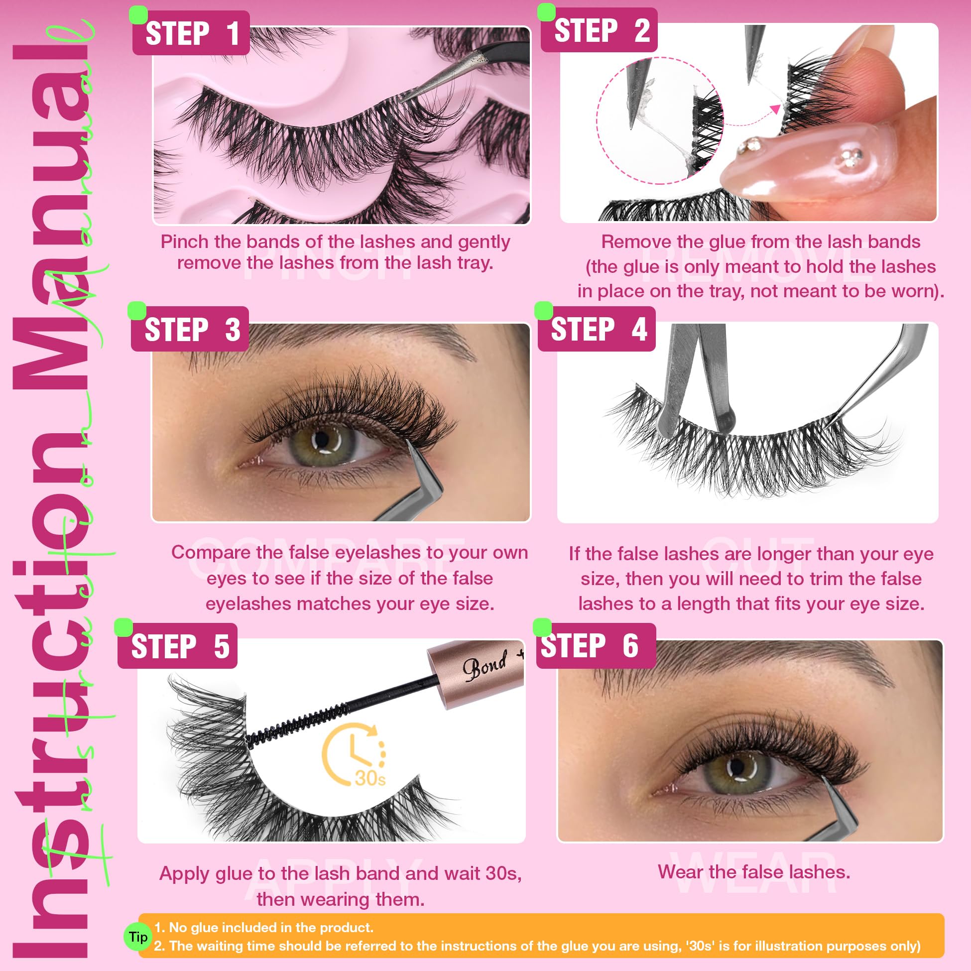 ALICROWN HAIR easy-application false eyelashes for quick daily wear