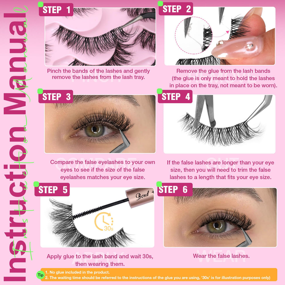ALICROWN HAIR easy-application false eyelashes for quick daily wear