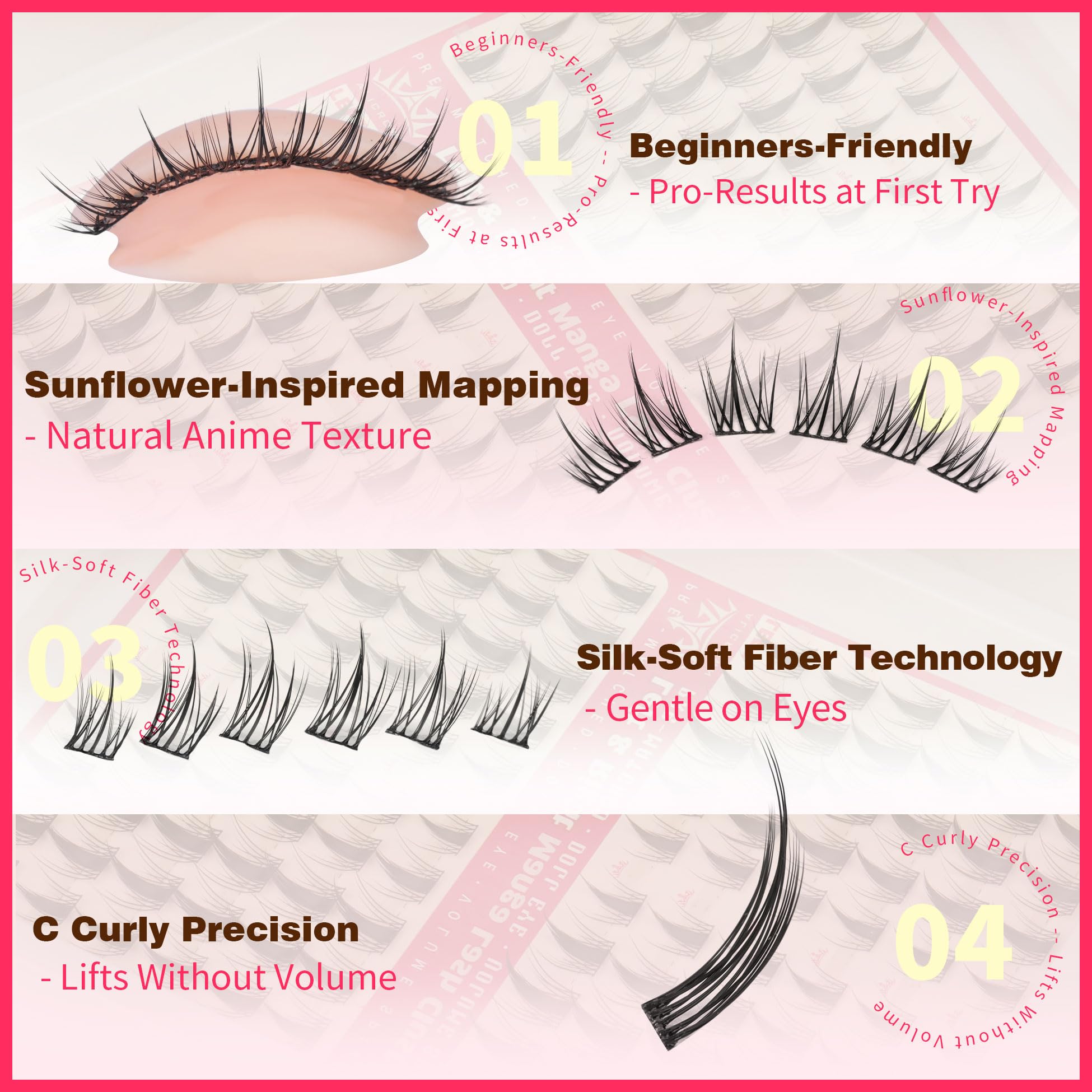 ALICROWN HAIR lash bond and seal ensure secure wear.