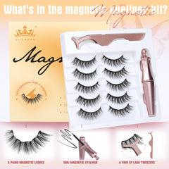 ALICROWN HAIR magnetic lashes with applicator for precise placement.
