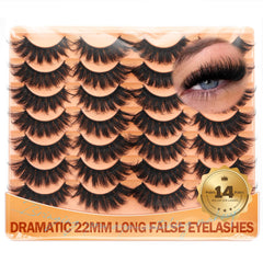 ALICROWN HAIR Strip Lashes 22mm outer edge for elongating lashes.