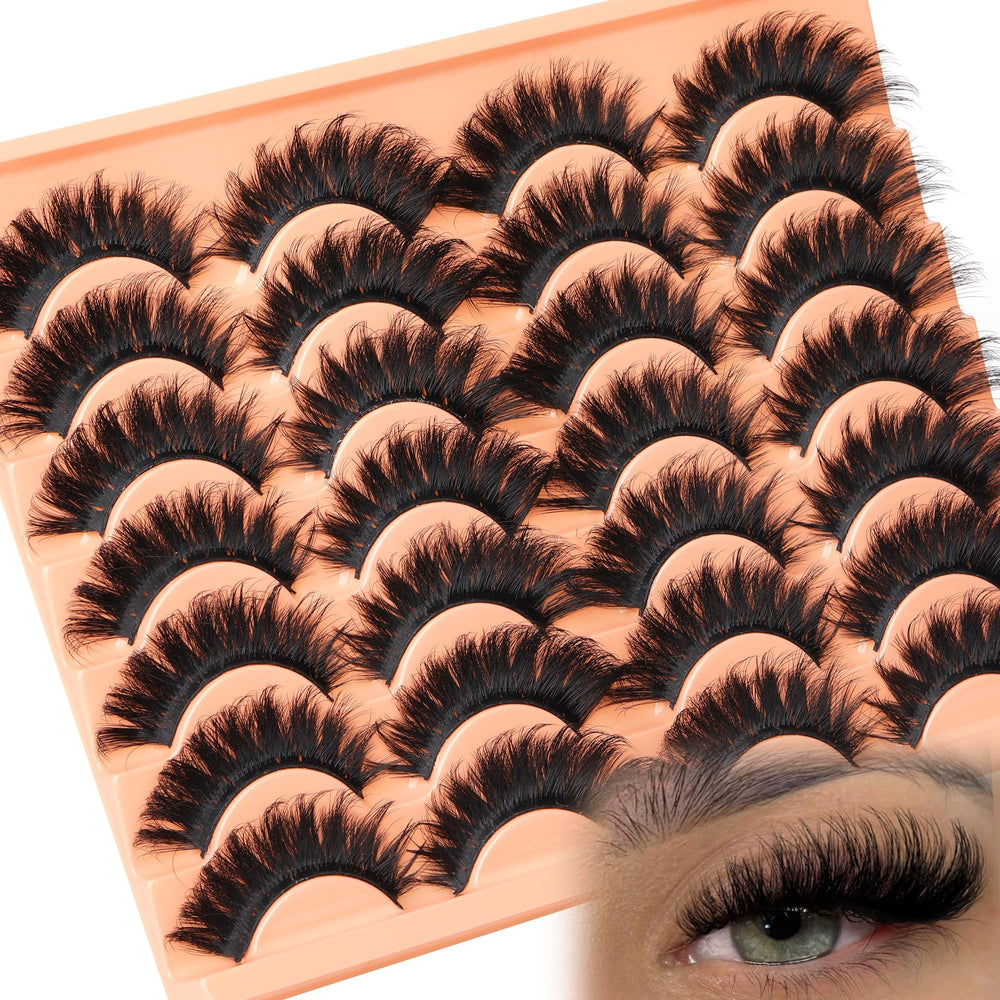 ALICROWN HAIR Strip Lashes faux mink texture adds fluff without bulk.