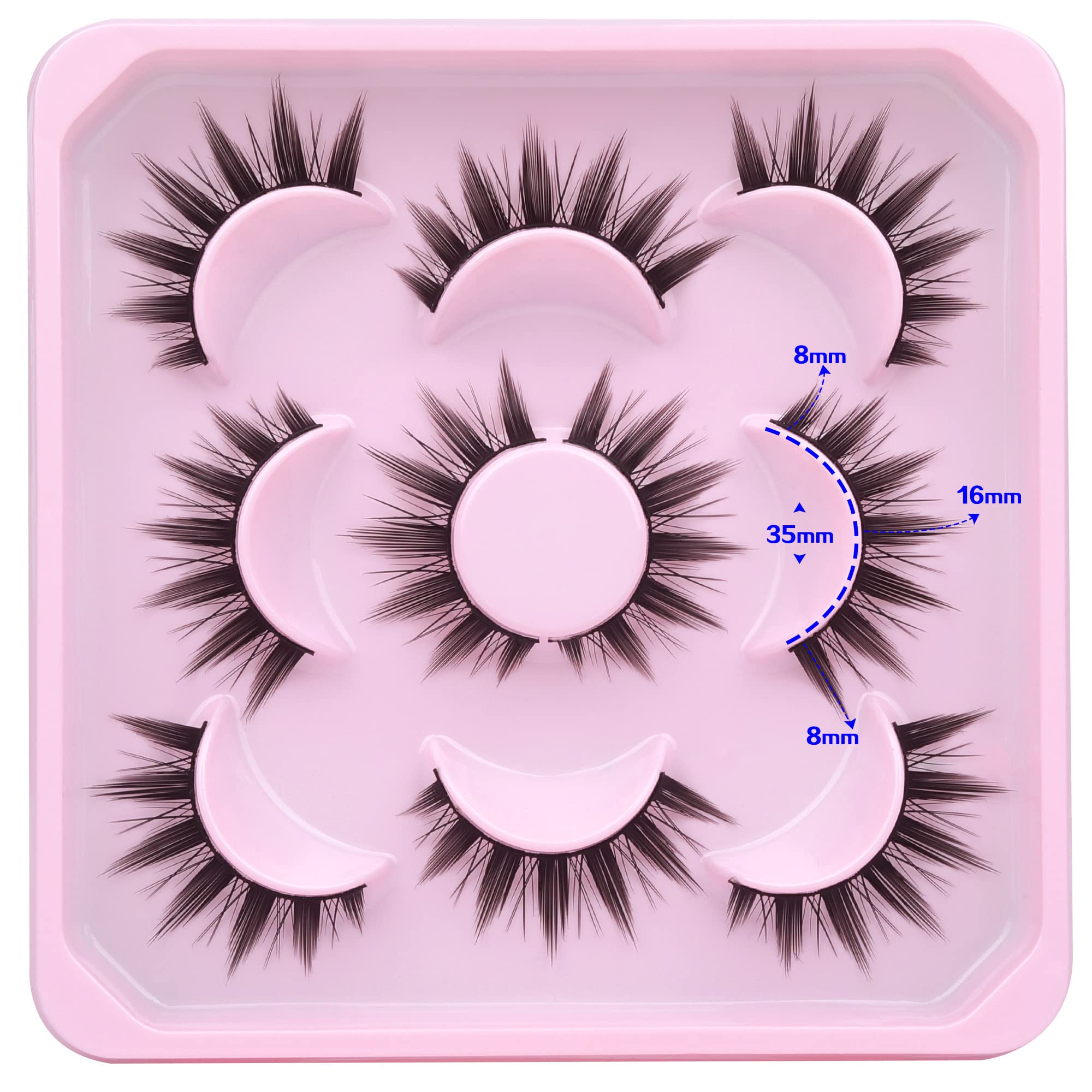 ALICROWN HAIR Flexible, soft lash band supports comfortable all-day wear.