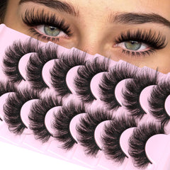 ALICROWN Mink Lashes 20mm dramatic length for bold eye definition.