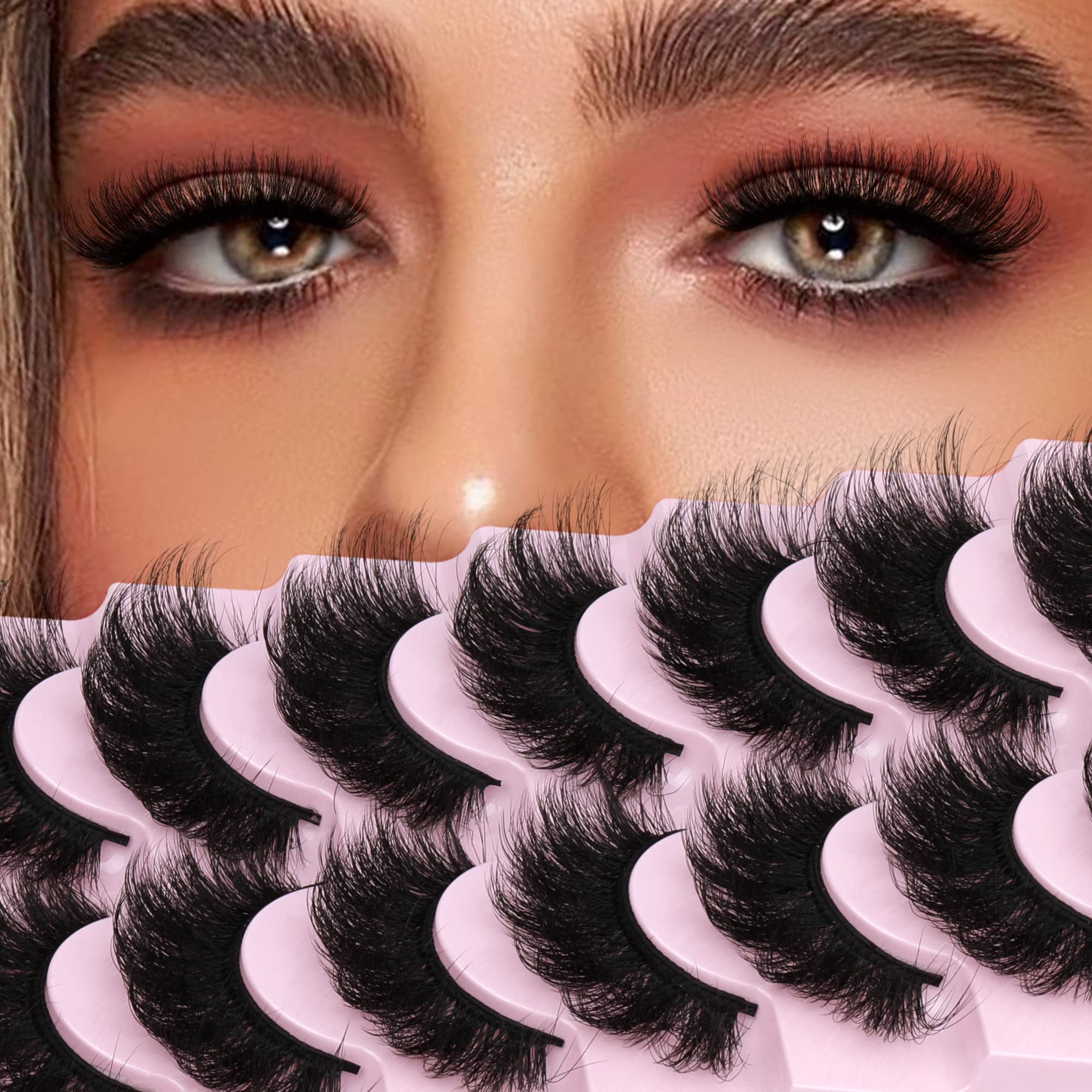 ALICROWN Mink Lashes create big eye appearance naturally.