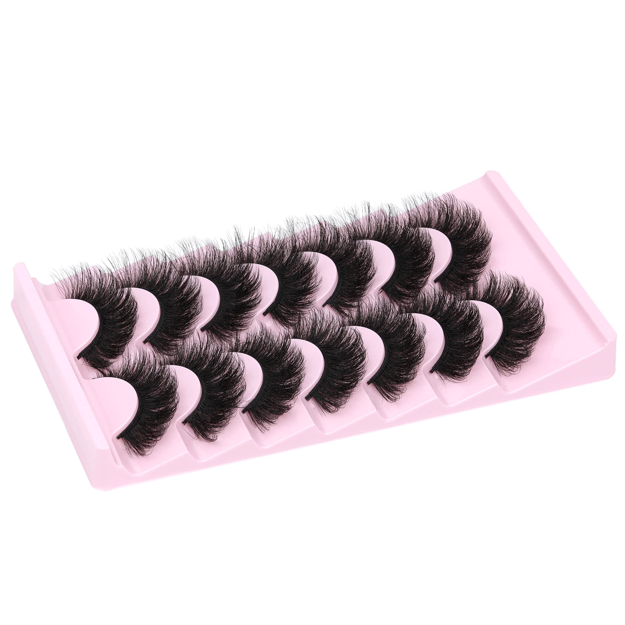 ALICROWN Mink Lashes day-to-night look for bold eyes.