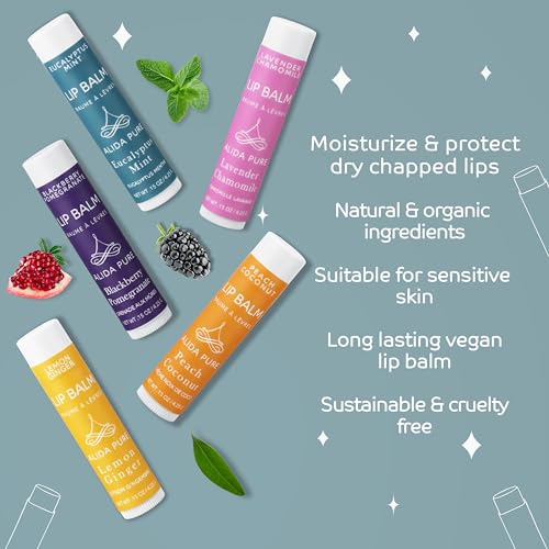 ALIDA PURE Duet Lip Balm Eucalyptus Mint tube provides refreshing hydration