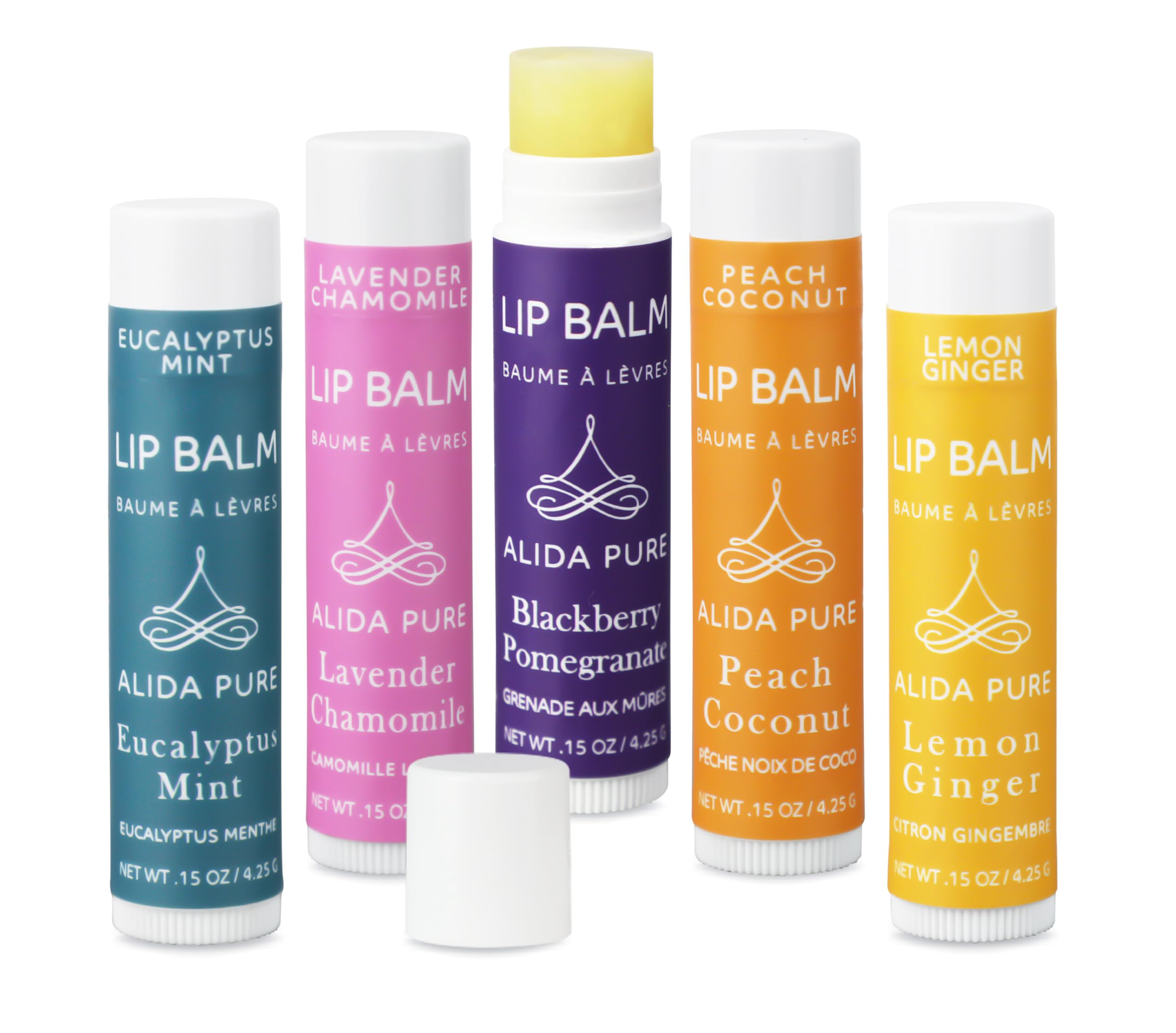 ALIDA PURE Duet lip balm tubes in eco packaging, ready for gifting