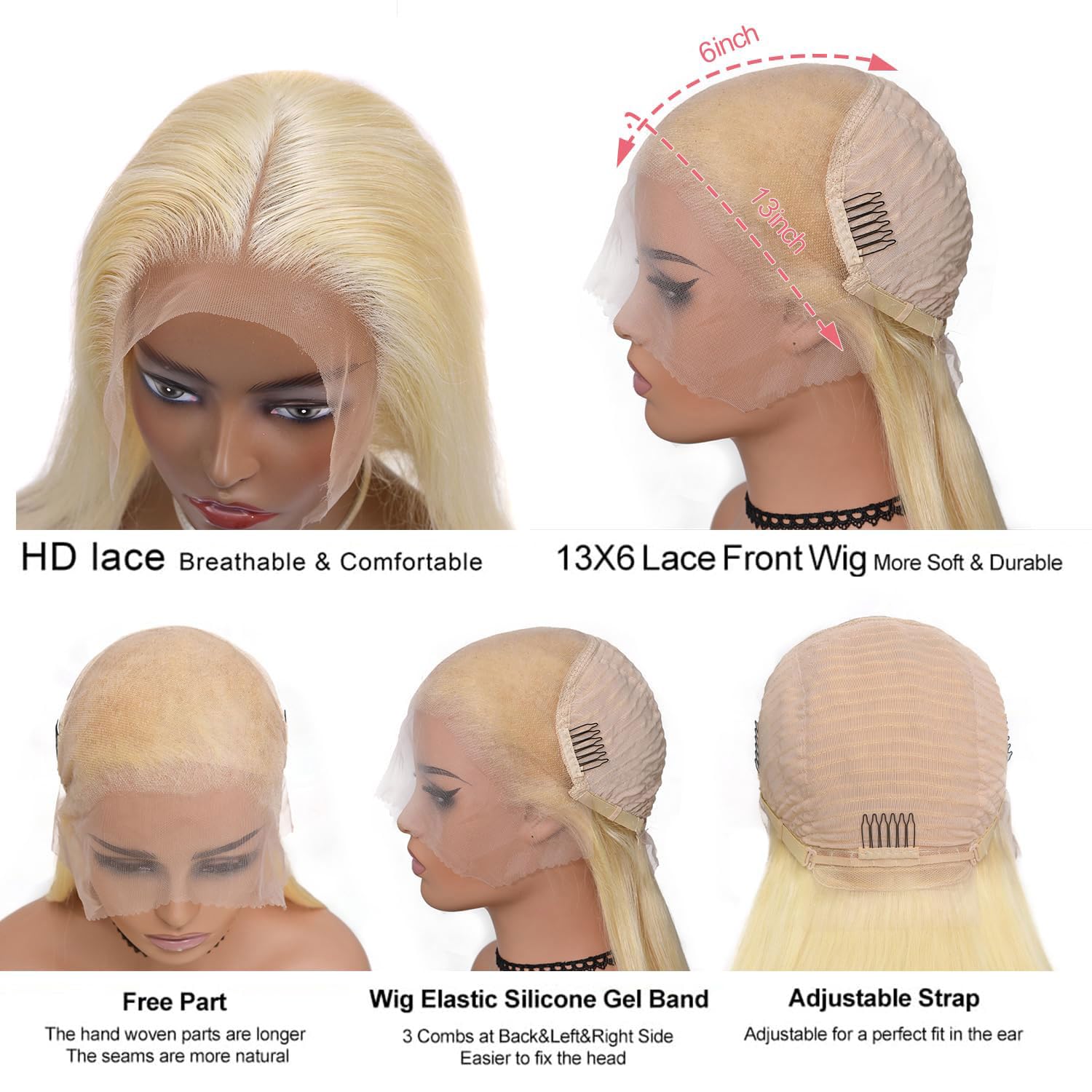 Alididi 613 lace front wig ready to be dyed or restyled for customization.