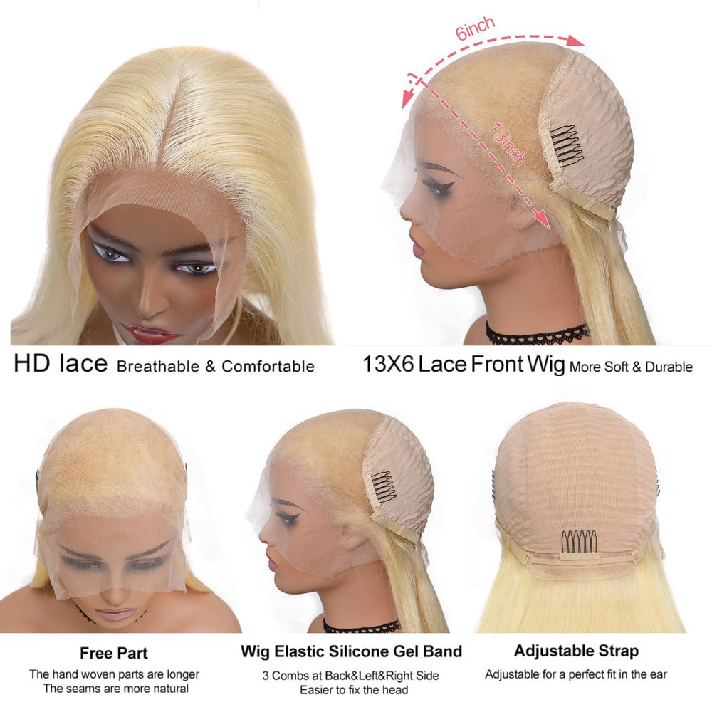 Alididi 613 lace front wig ready to be dyed or restyled for customization.