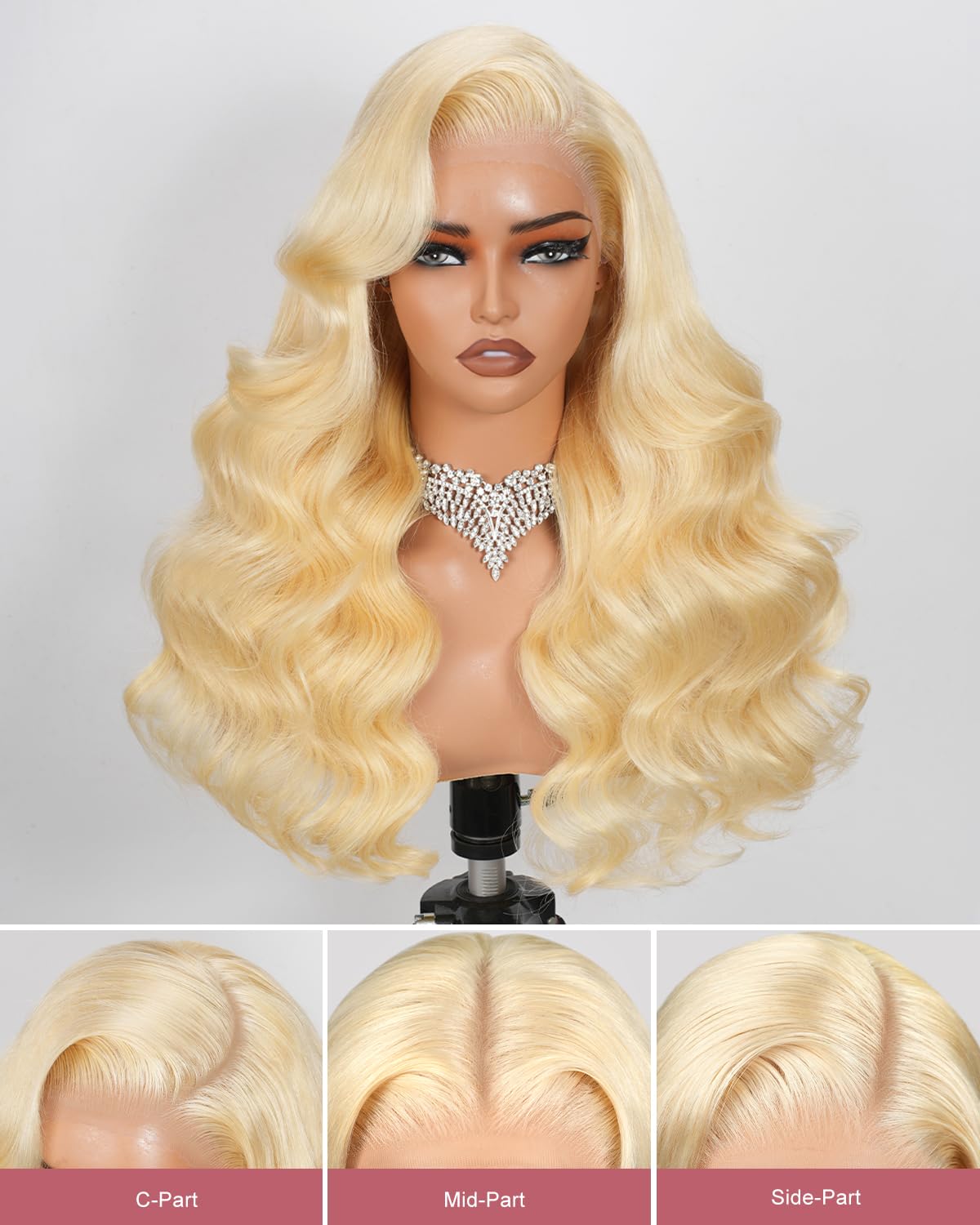 ALIDIDI MINI KNOTS 613 body wave 26 inch wig adds fullness and length