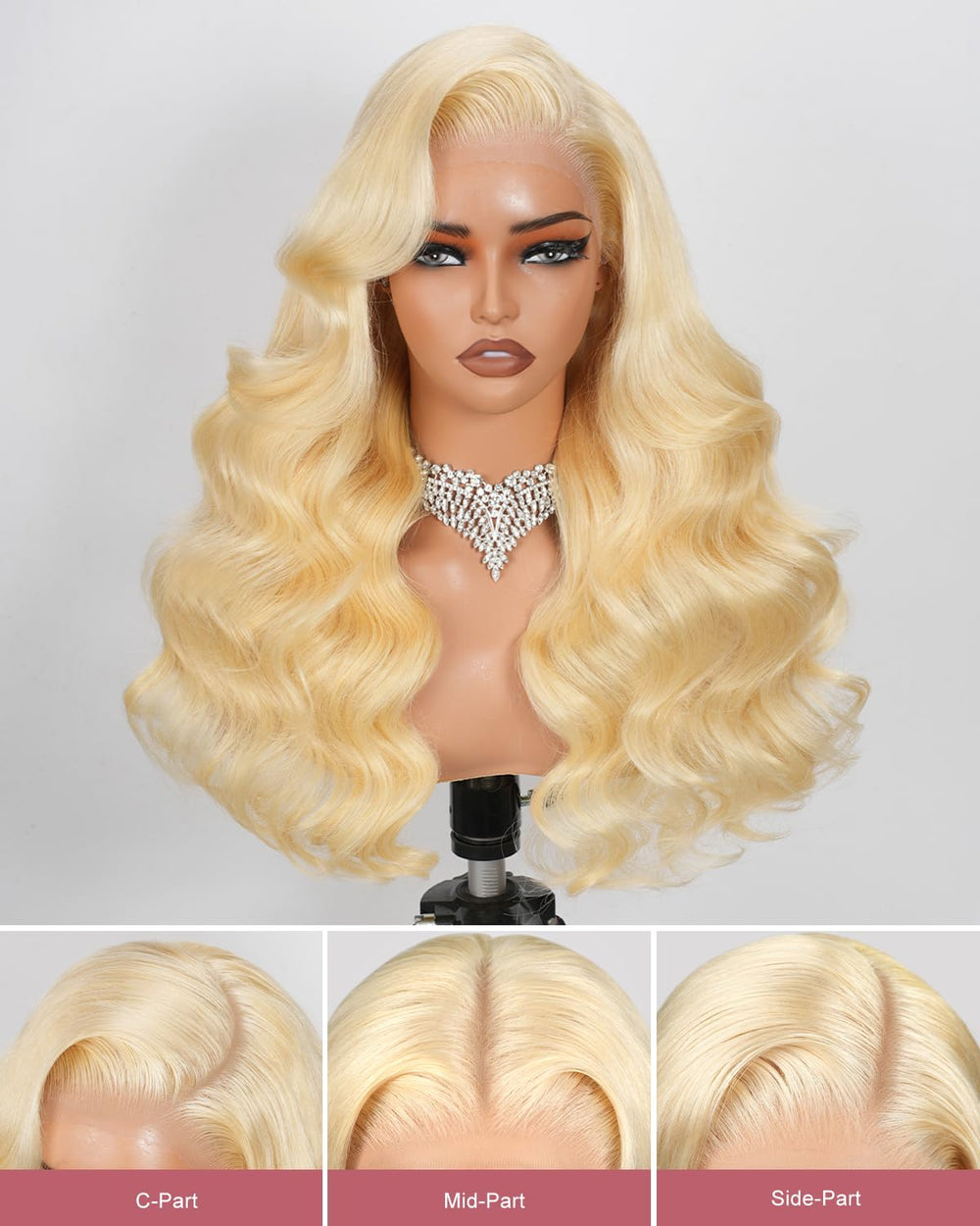 ALIDIDI MINI KNOTS 613 body wave 26 inch wig adds fullness and length