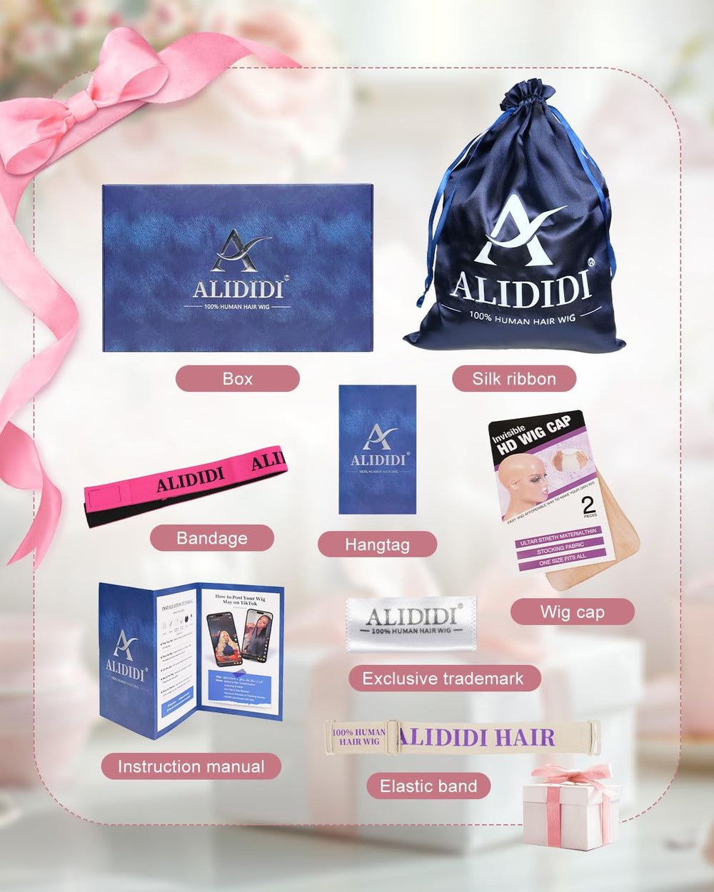 ALIDIDI MINI KNOTS ash blonde wig natural parting with realistic look.