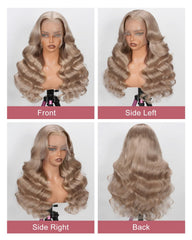 ALIDIDI MINI KNOTS ash blonde wig pre-plucked hairline for easy styling.