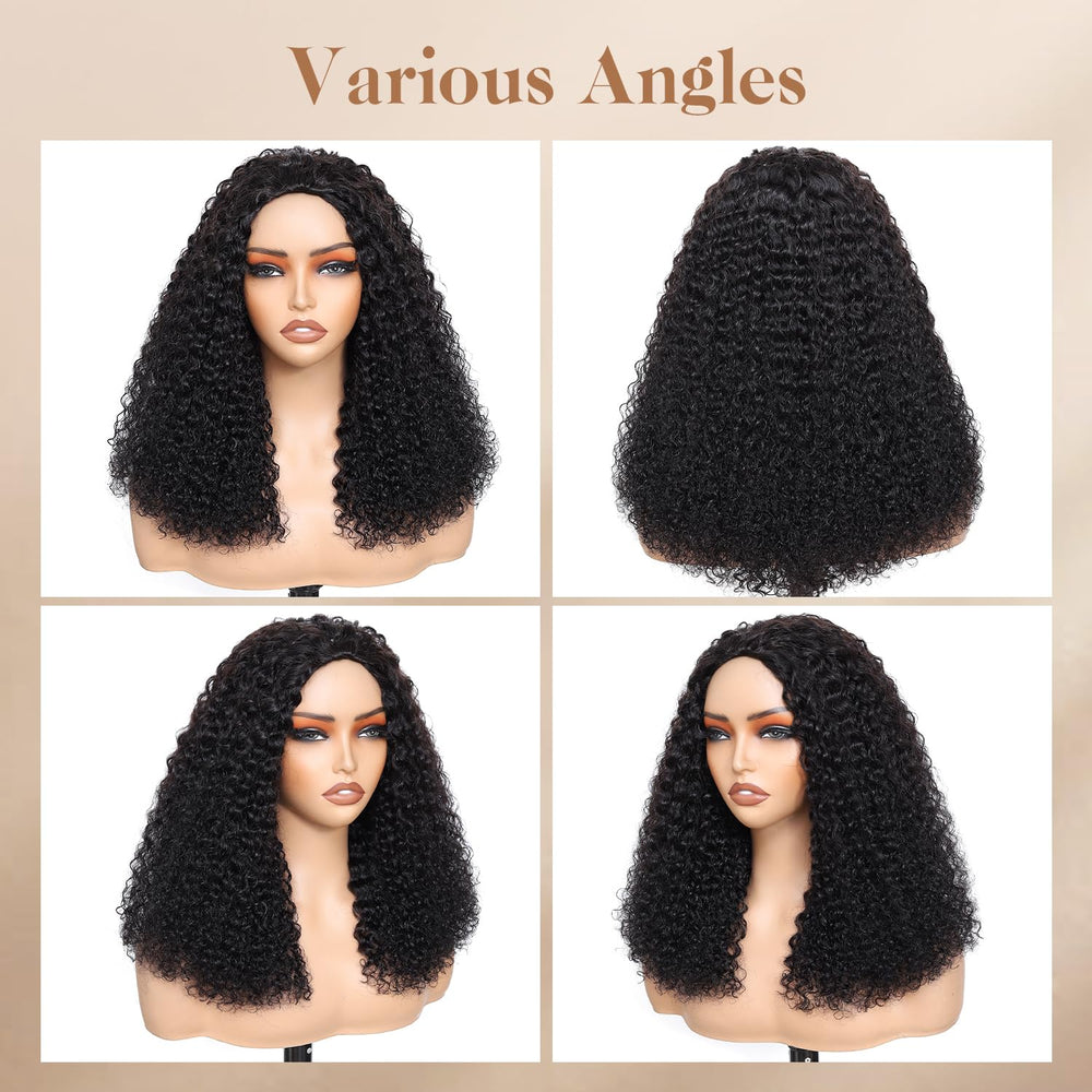 ALIDIDI Super Mini Knots half wig blends with natural hair for seamless style
