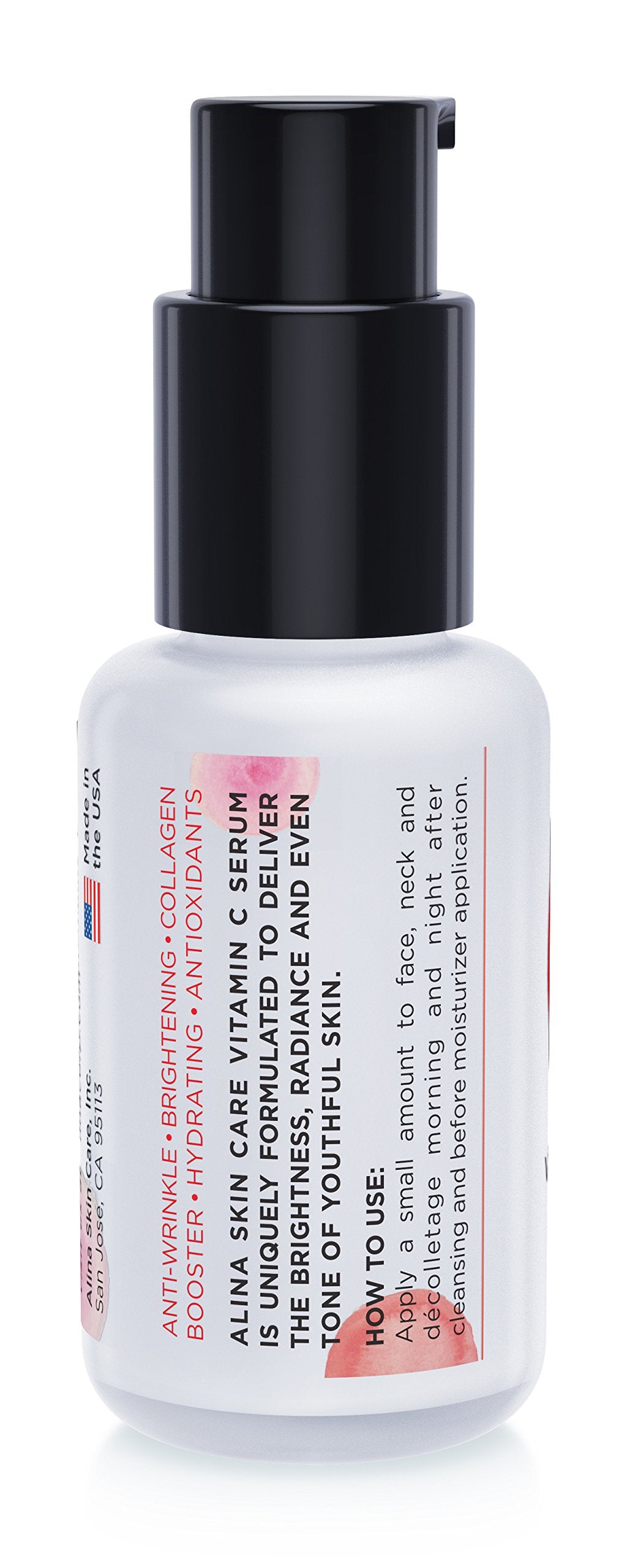 Alina Skin Care vitamin C serum dropper ready for precise application and even tone