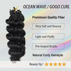 Alinyasha GoGo Curl bohemian curl top 10in versatile for goddess or casual styles.