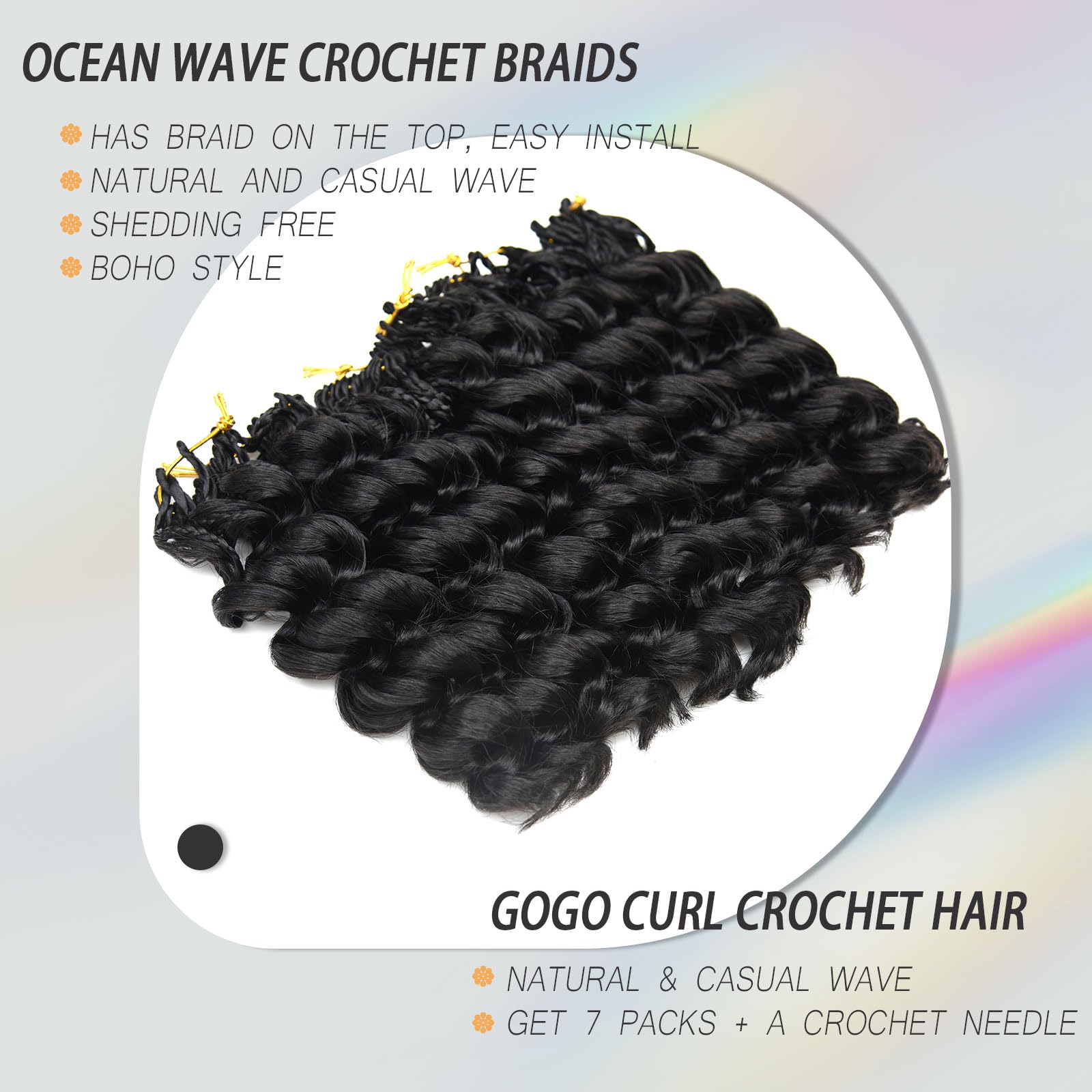 Alinyasha GoGo Curl ocean wave top twist 10in adds boho texture and volume.
