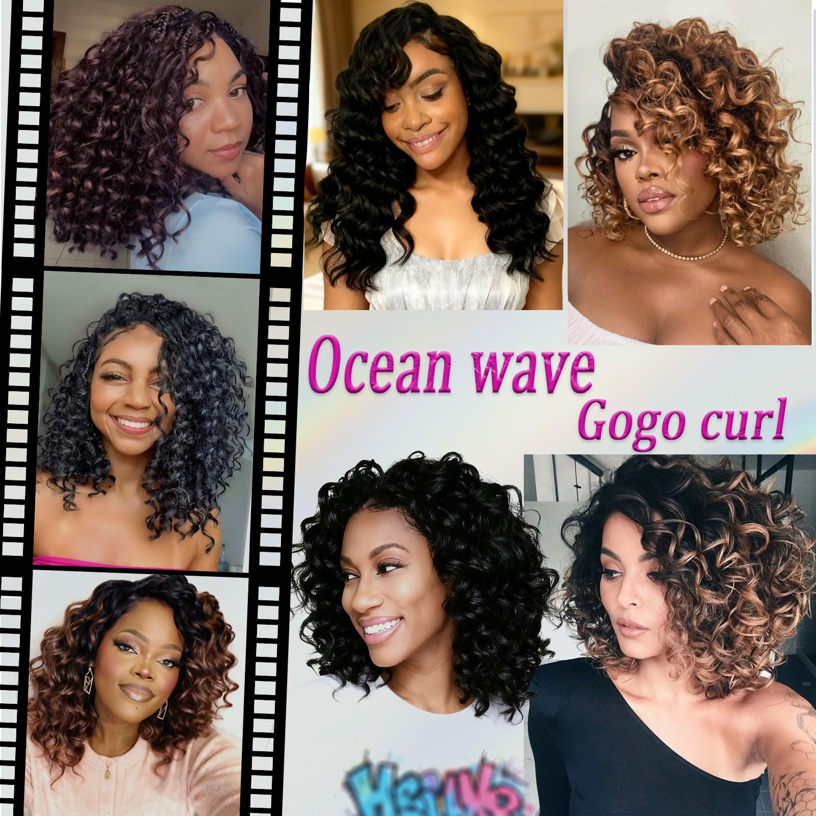 Alinyasha GoGo Curl soft synthetic fiber 10in feels soft like human hair.