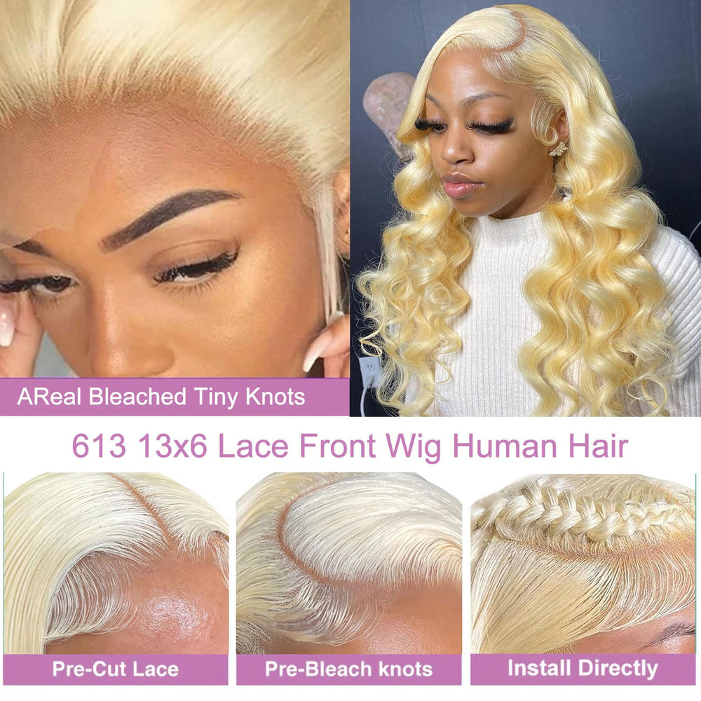Alipeacock 613 wig with pre plucked hairline for easy daily wear