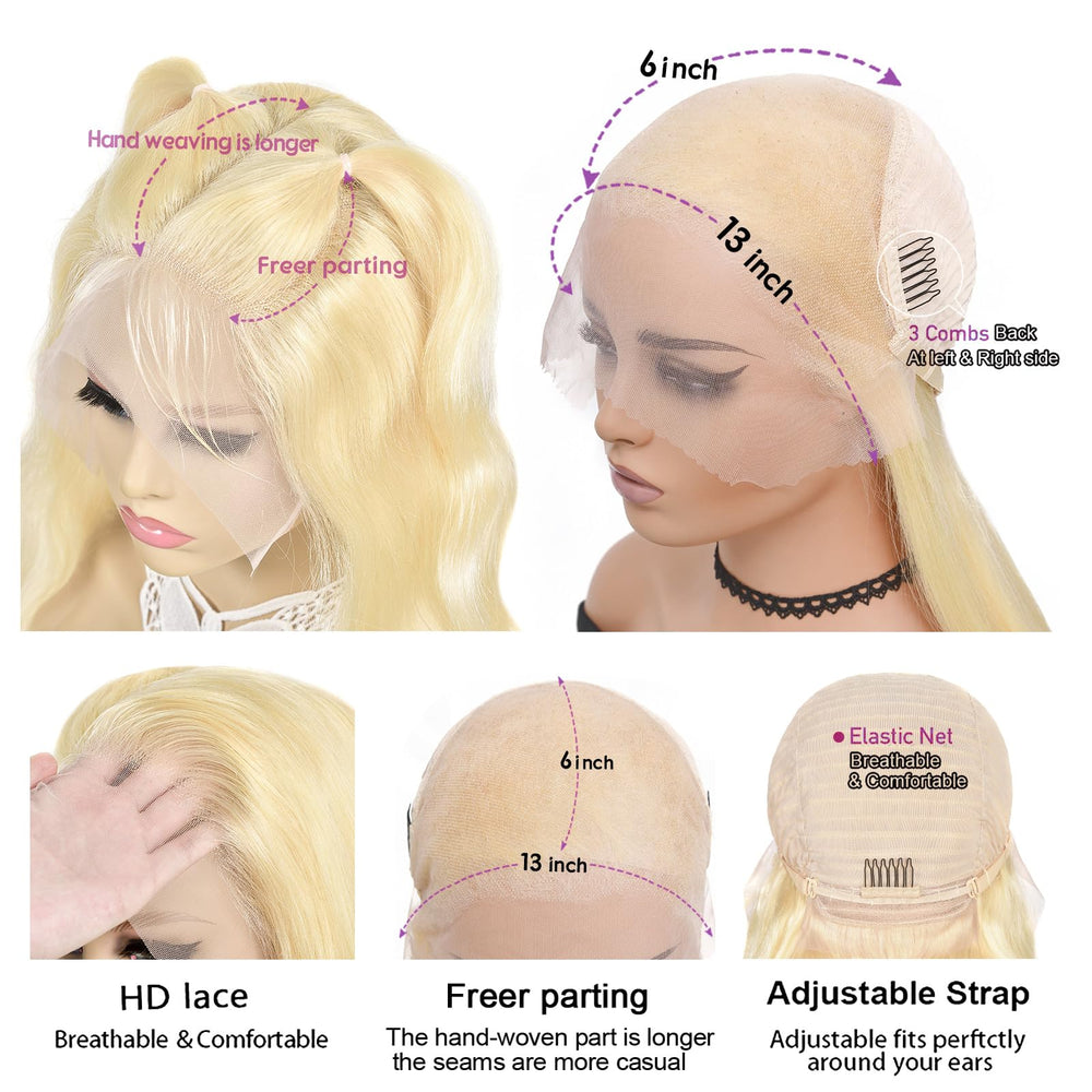 Alipeacock 30 inch blonde wig in body wave for dramatic looks