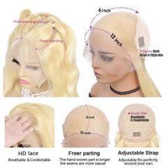 Alipeacock 30 inch blonde wig in body wave for dramatic looks