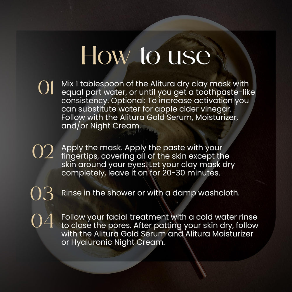 Alitura Clay Mask easy at-home application for spa-like routine