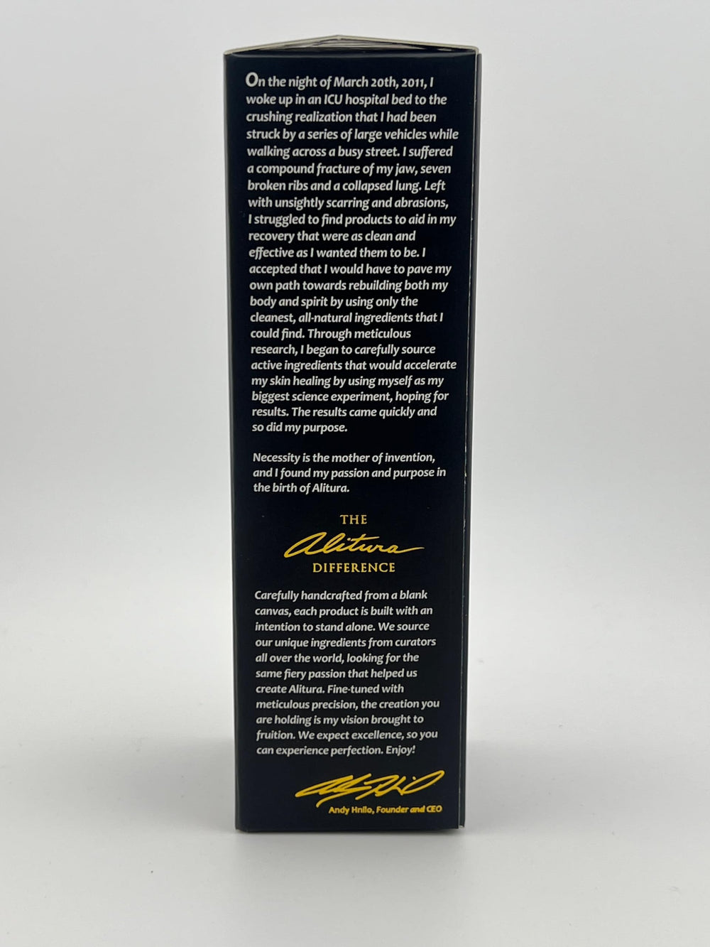 Drop of Alitura Gold Serum applied to skin delivering moisture