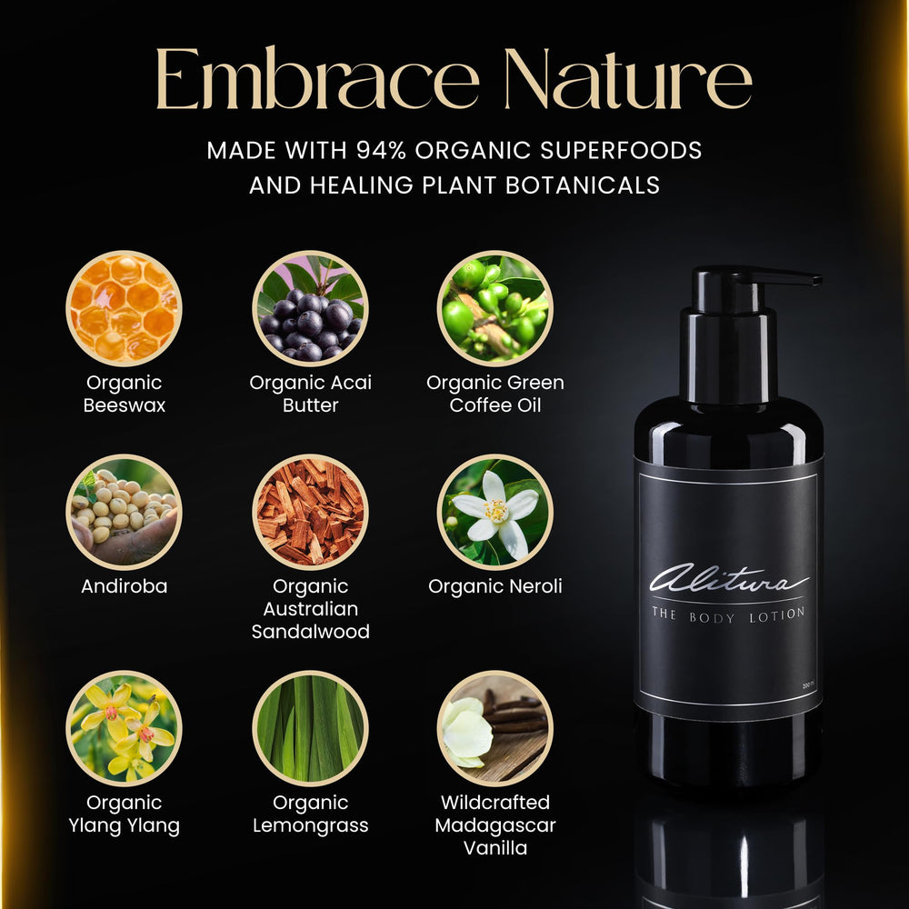 Alitura Naturals cream texture on hand ready for daily absorption.