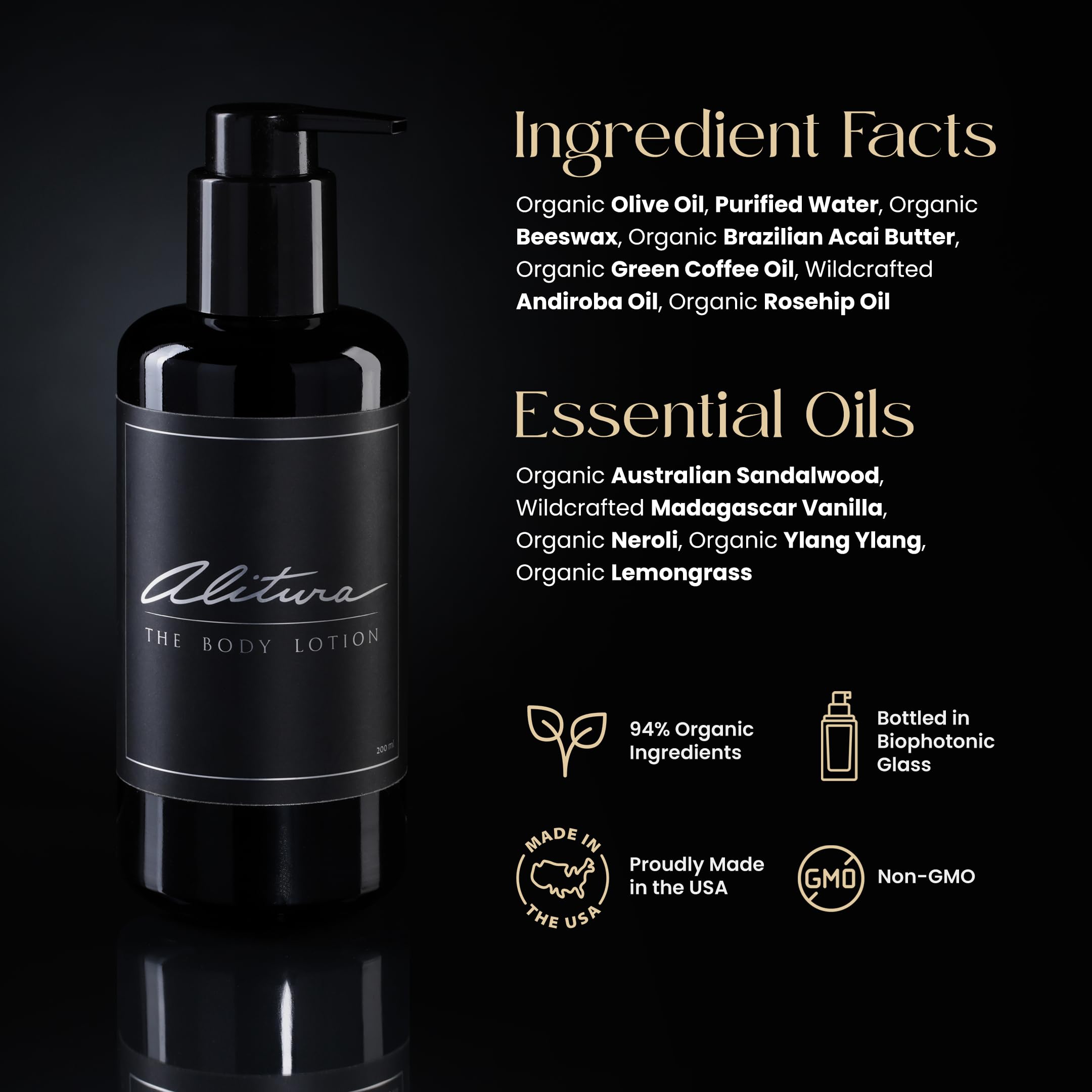 Alitura Naturals olive oil detail emphasizing rich hydration for dry skin.