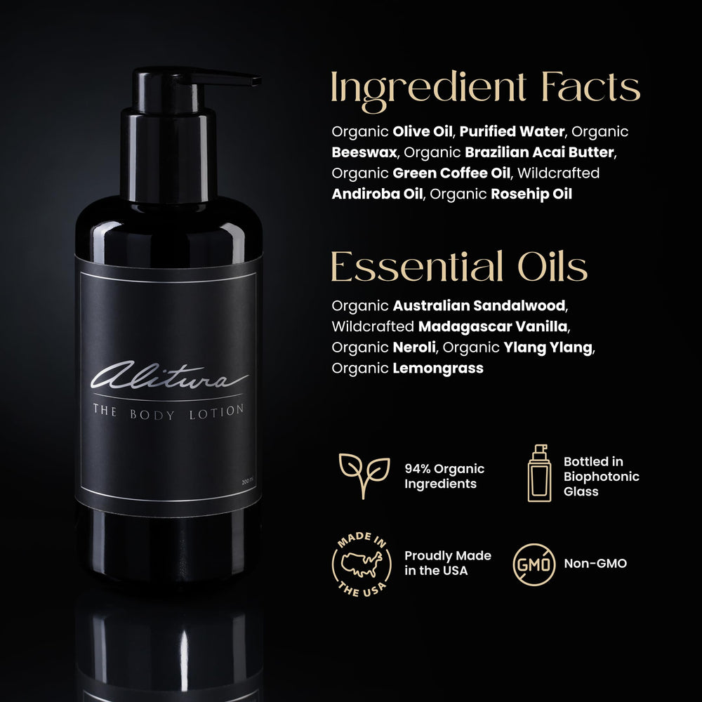 Alitura Naturals olive oil detail emphasizing rich hydration for dry skin.