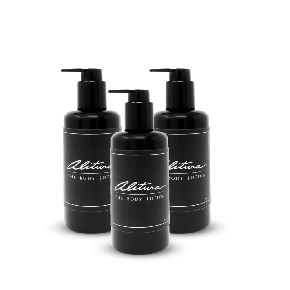 Alitura Naturals Organic Body Lotion 3PK packshot showing deep hydration for dry skin.