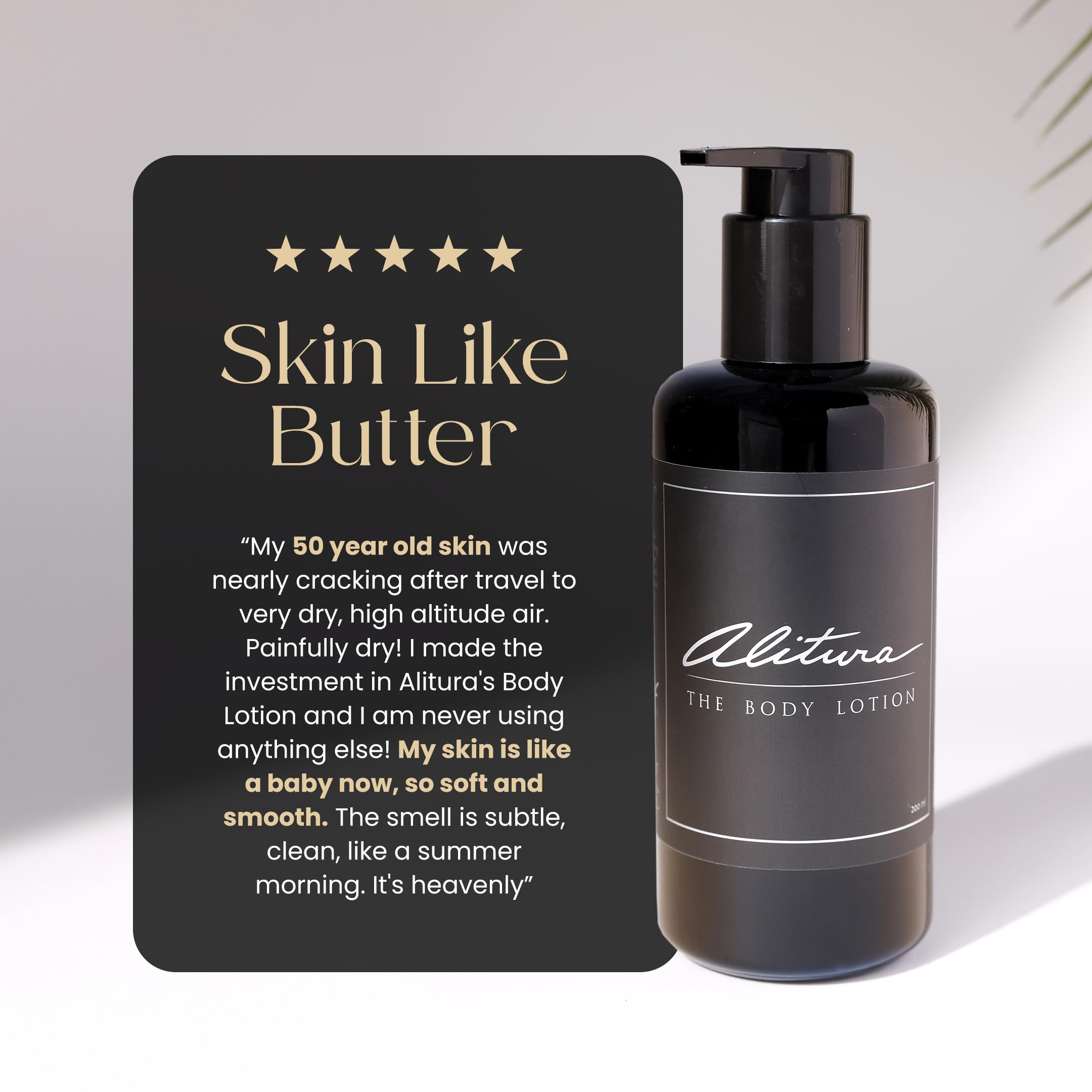 Alitura Naturals packaging and jar highlighting organic, cruelty-free ingredients.