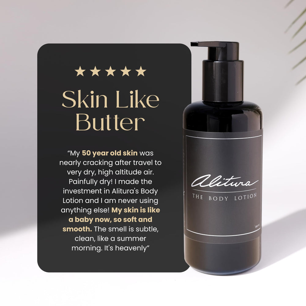 Alitura Naturals packaging and jar highlighting organic, cruelty-free ingredients.