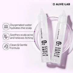 ALIVE:LAB ALIVELAB O2 Centella Asiatica extract close-up for calming scalp care.