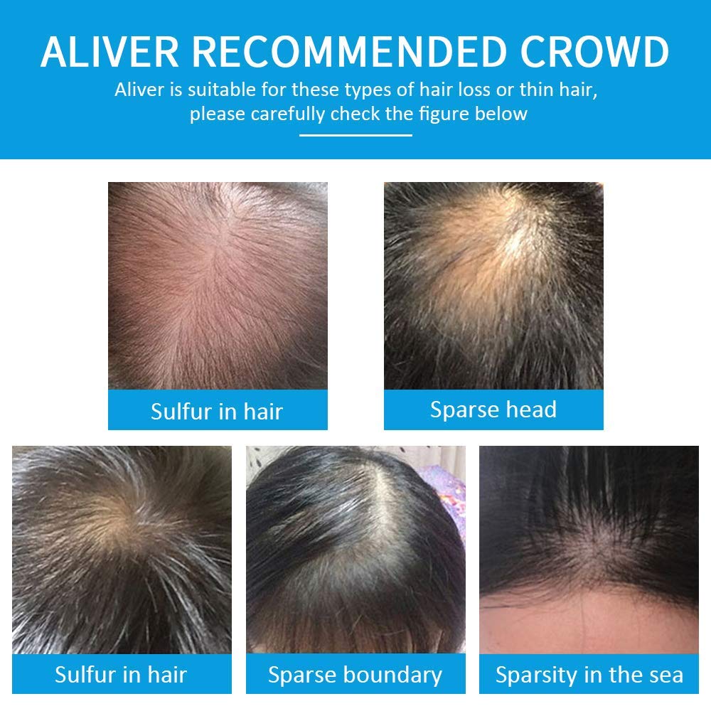 ALIVER Hair Fibers for men and women use across the hairstyle.
