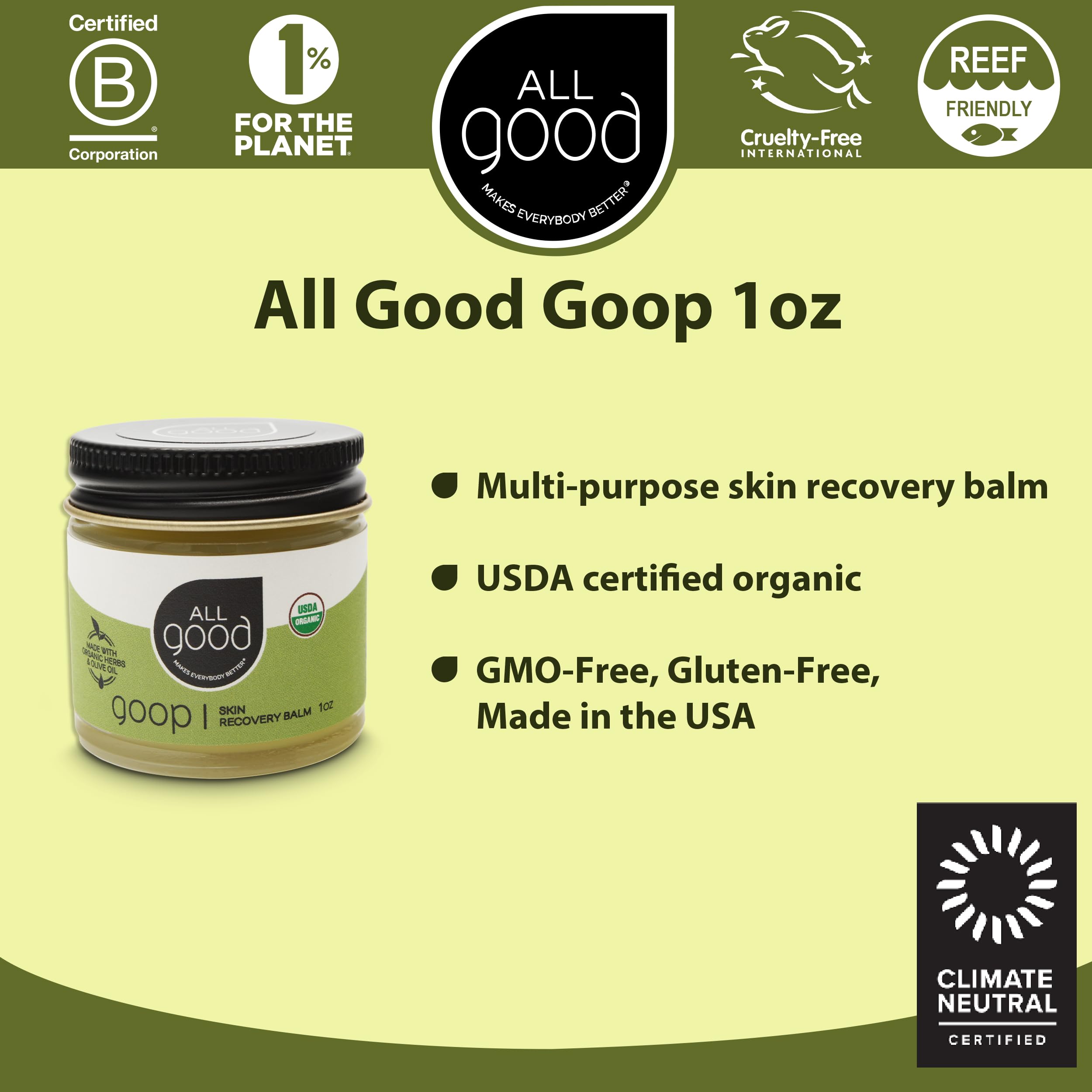Organic olive oil and beeswax provide lasting hydration with a non-greasy feel