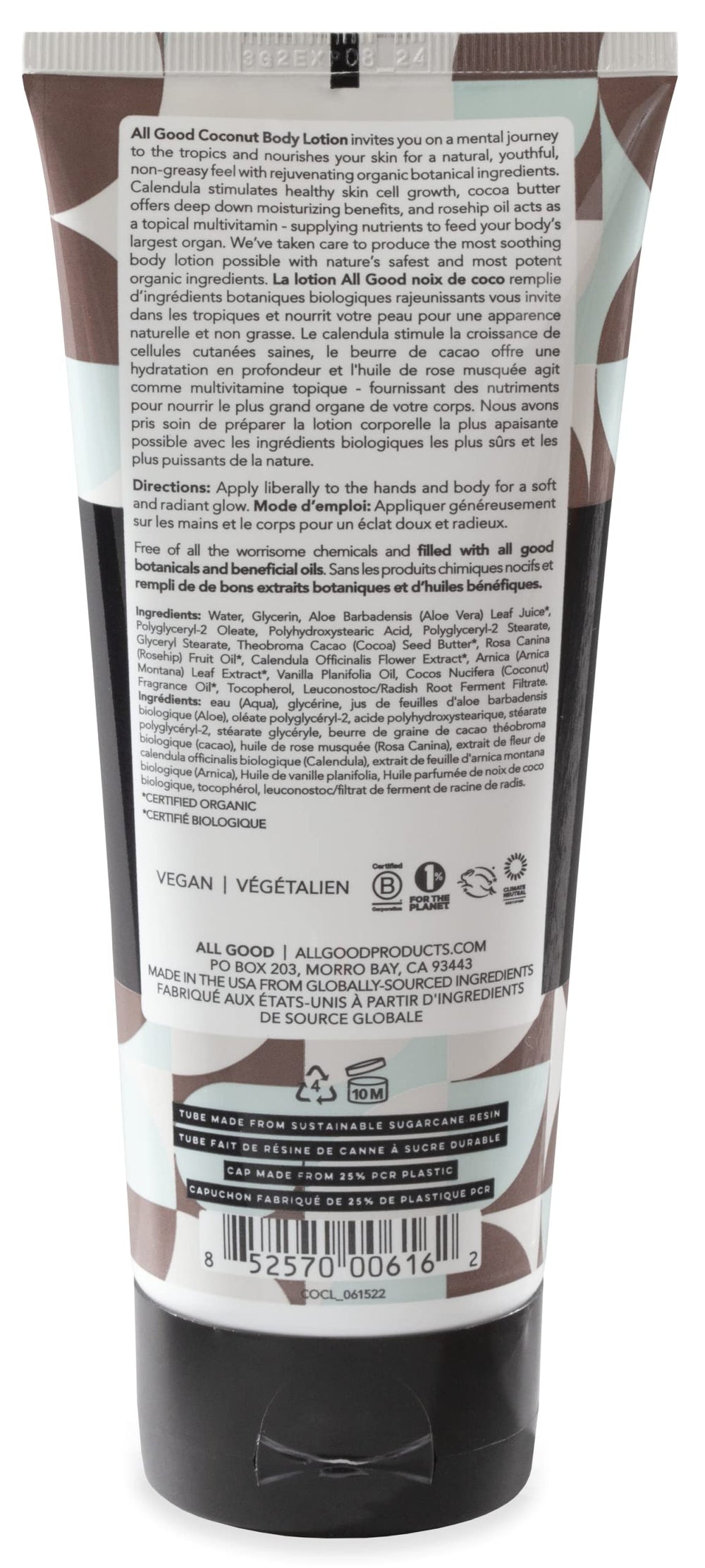 All Good Hand & Body Lotion Vitamin E infusion helps lock in moisture.