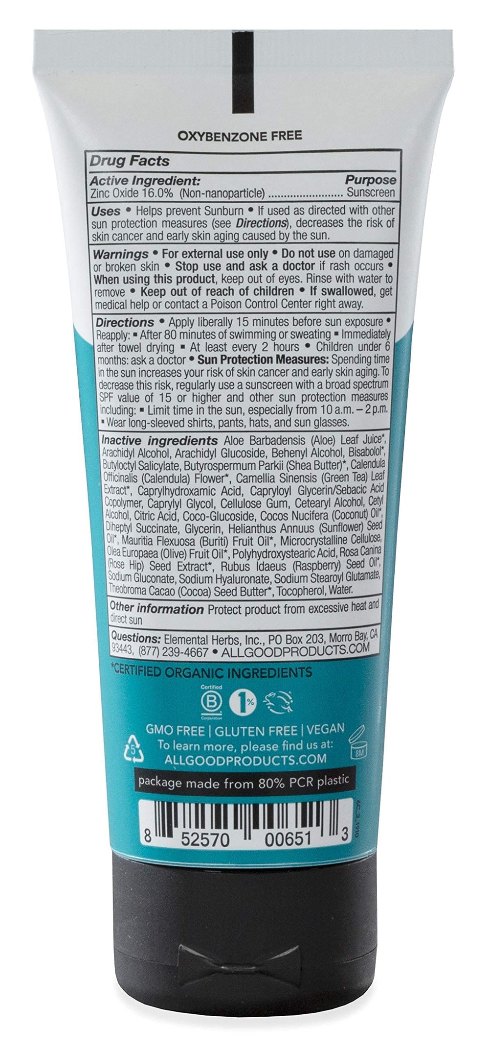 All Good Sport gluten-free sunscreen shown for sensitive users
