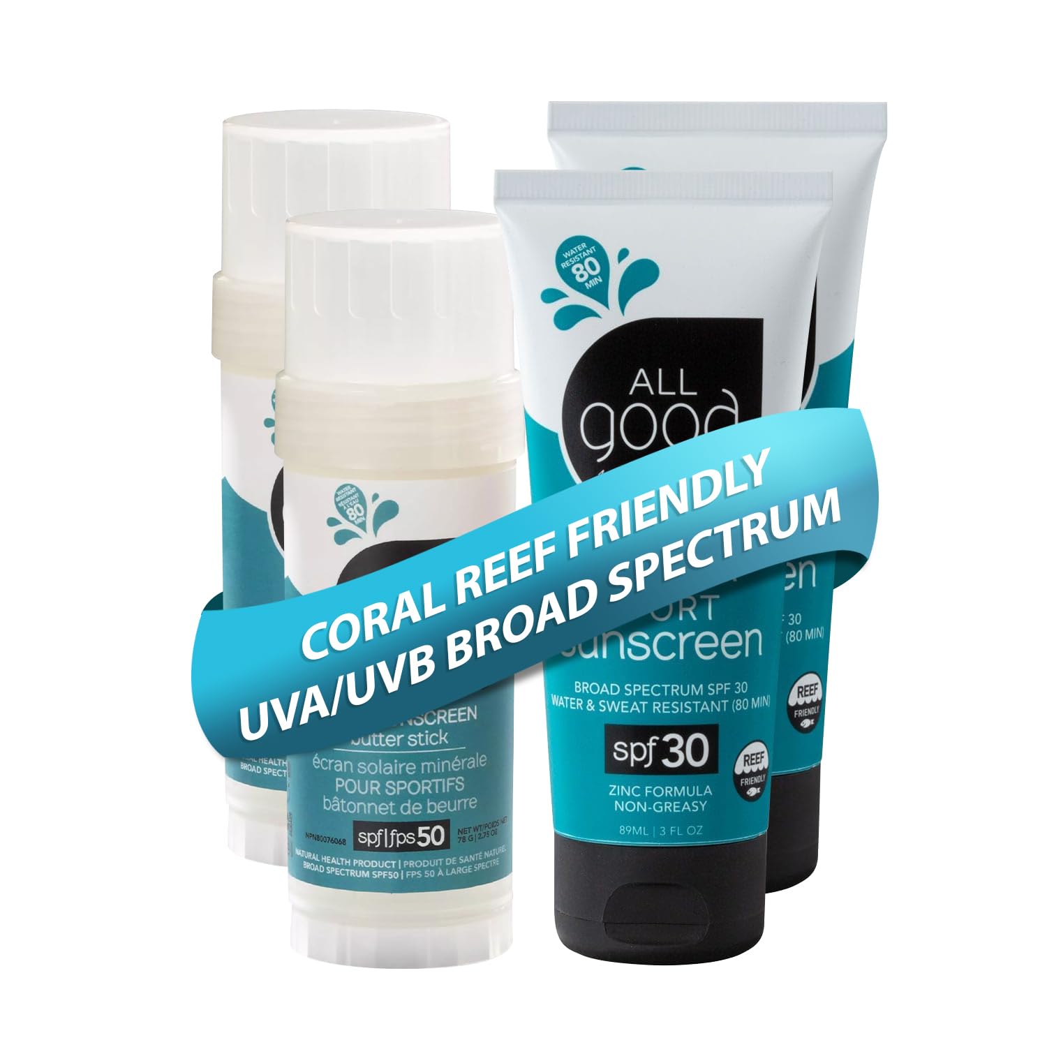 All Good Sport SPF50 Butter Stick on skin for easy daily protection