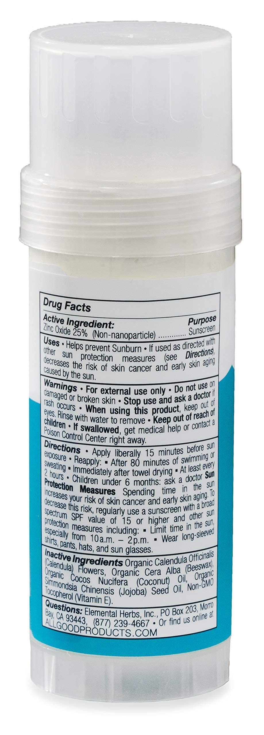 All Good reef-friendly ingredients shown in the SPF lineup
